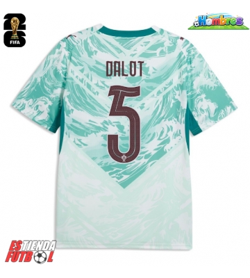 Portugal Diogo Dalot #5 Segunda Equipación Mundial 2026 Manga Corta